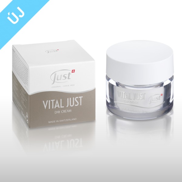 VITAL JUST NAPPALI KRÉM SPF10 50ML - Havasi gyopár, Nyári tőzike - részletek termek